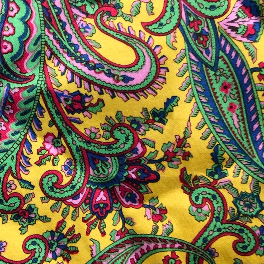 A Beautiful RALPH LAUREN Paisley Dress With, Green, Blue & Yellow.. - Picture 4 of 5